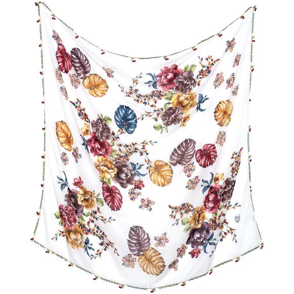 Tulbent Scarf Handmade Crochet Detailing NWOT - Picture 4 of 8